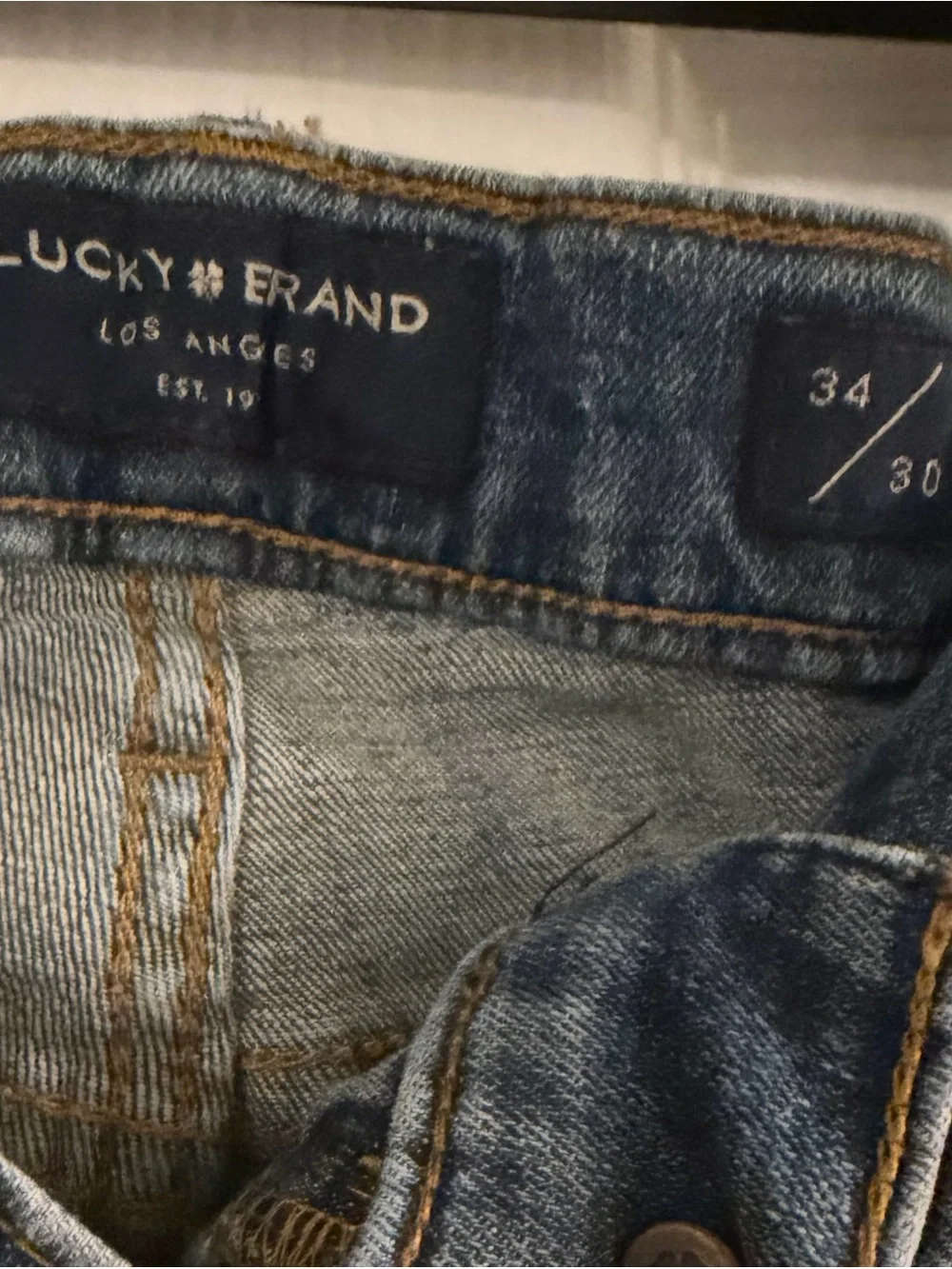 Lucky Brand Straight Leg Blue Denim Jeans